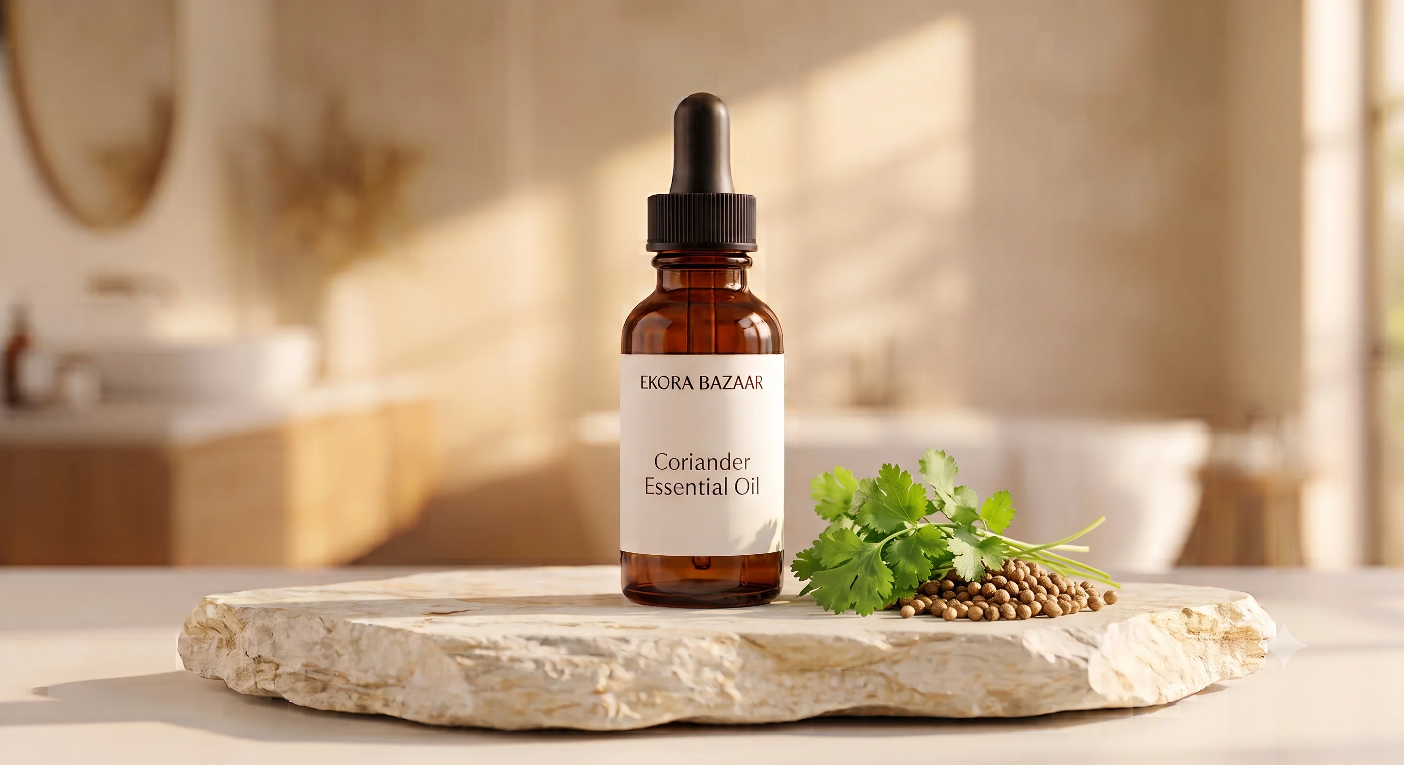 CORIANDER ESSENTIAL OIL 100% PURE , DISTILLED ESSENTIAL OILS
